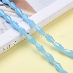 Chapelets de perles en verre opaques&nbsp;GLAA-P001-03A-05