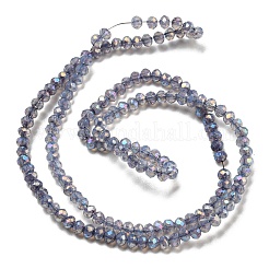 Прозрачная выпечка окрашенные стеклянные бусины нити&nbsp;DGLA-F002-02A-01