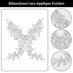 1 шт. цветочные аппликации из горного хрусталя&nbsp;PATC-CY0001-30