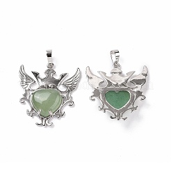 Естественный зеленый авантюрин подвески&nbsp;G-P496-04P-17