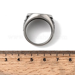 Кольца из нержавеющей стали 304 для мужчин&nbsp;LS-RJEW-D339-01B-AS