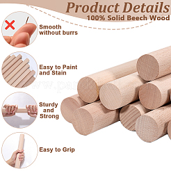 Bastelsticks aus Buchenholz&nbsp;DIY-WH0128-69