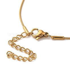 Ожерелья-лариаты из круглой змейки из нержавеющей стали 304 NJEW-Z048-01G