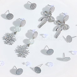 32 шт. кованая латунная фурнитура для сережек-гвоздиков&nbsp;KK-BBC0023-13