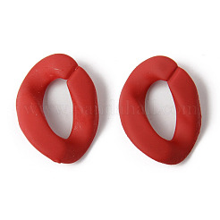 Anelli di collegamento in acrilico stile gommato&nbsp;OACR-N011-002A-03