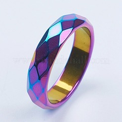 Немагнитные синтетические гематитовые кольца RJEW-I051-01-A