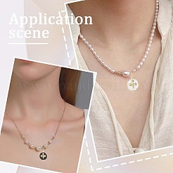 10шт 2 цвета экологически чистые латунные подвески из кубического циркония с микропаве KK-BBC0020-69