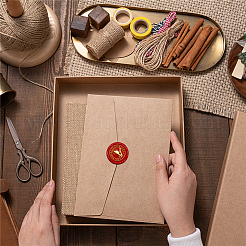 Латунная восковая печать штамп с ручкой&nbsp;AJEW-WH0184-0921