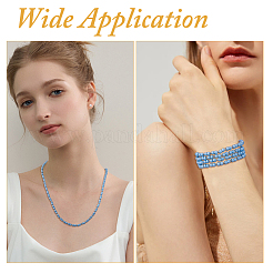 6 шт. 6 цвета стеклянные жемчужины круглые бусины цепочки для очков&nbsp;HJEW-FH00204