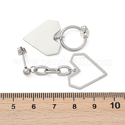 Серьги-гвоздики из нержавеющей стали 304 EJEW-Z089-14P