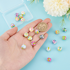 20шт 10 цвета фарфоровые бусины ручной работы PORC-PH0001-40