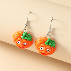 Акриловые серьги-тыквы VP7124