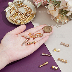 Застежка-молния для галстука-боло из латуни&nbsp;KK-NB0004-19