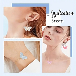 150шт 6 цвета наборы прозрачных стеклянных бусин&nbsp;GLAA-YW0004-98