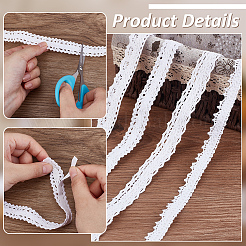 4 рулон 4-х видов хлопковой цветочной кружевной ленты&nbsp;OCOR-FG0002-77A