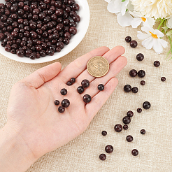 300 шт. 3 вида бусин из натурального дерева&nbsp;WOOD-GA0001-66