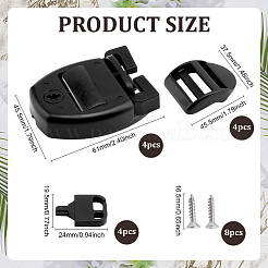 Комплекты для замены защелки замка крышки пластиковой джакузи&nbsp;AJEW-WH0314-886