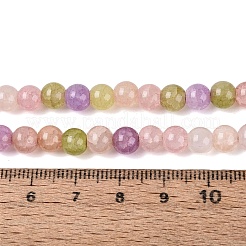 Brins de perles de verre craquelé teintées à effet ombré&nbsp;GLAA-Q106-01A-B15