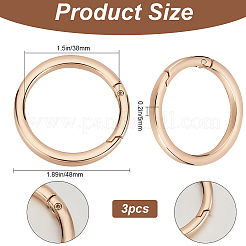 3 шт. Кольца пружинные затворные из сплава&nbsp;FIND-BBC0002-23KCG-03