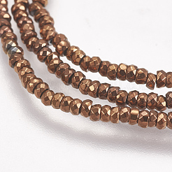 Electroplate non magnetici ematite sintetico fili di perline&nbsp;G-K239-12A