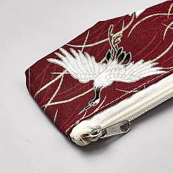 Reißverschlusstaschen aus Baumwollstoff im japanischen Stil&nbsp;ABAG-WH0048-59F