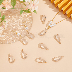 10 шт. подвески из стекла в форме капли FIND-GO0003-65