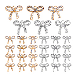 36 шт. 6 стиля подвески из цинкового сплава со стразами FIND-PH0024-78