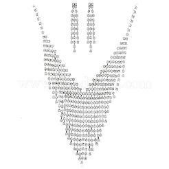 Шикарные комплекты из латунных кисточек со стразами и ожерельями для невесты для свадьбы GF2707