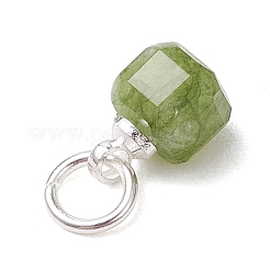 Натуральные разноцветные ограненные кубические подвески из турмалина&nbsp;PALLOY-JF05111-01