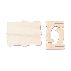 Mini enseignes en bois en forme de dentelle&nbsp;AJEW-M035-10