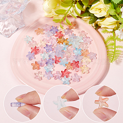 120 шт. 12-х цветные двухцветные прозрачные стеклянные бусины FIND-SC0013-04