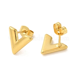 Boucle d'oreille à tige en acier inoxydable 304 avec placage sous vide PVD&nbsp;EJEW-C099-03MC