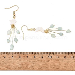 Pendientes colgantes de acero inoxidable 304 con vidrioes&nbsp;EJEW-JE07525