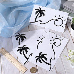 PVC-Cartoon-selbstklebende Autoaufkleber mit Strandthema&nbsp;FIND-WH0152-165C