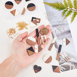 DIY Holzohrringe machen Sets&nbsp;DIY-OC0006-45