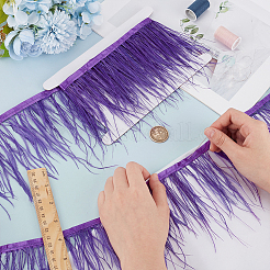 2м модная отделка из перьев страуса&nbsp;DIY-OC0013-52B