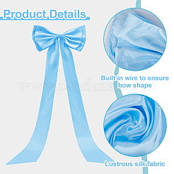 Тканевые украшения с большим бантом на заднем плане&nbsp;DIY-WH0622-470B