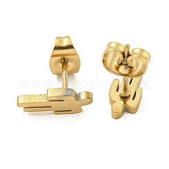 Серьги-гвоздики из нержавеющей стали 304 EJEW-G384-02D