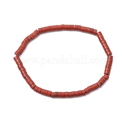 天然レッドジャスパービーズストレッチブレスレット男性用女性用  内径：2インチ（5.1cm）&nbsp;BJEW-JB11670-01
