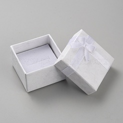 Quadratische Aufbewahrungsboxen aus Papier für Schmuck und Ringe&nbsp;CON-TAC0001-08B