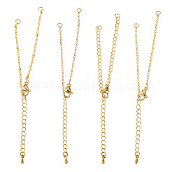 8 Stück 4 Stile Messingkettenarmbänder machen&nbsp;AJEW-TAC00067