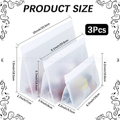 3 шт. 3 стиля полиэтиленовых пакетов с застежкой-молнией Peva&nbsp;ABAG-GF0001-39B