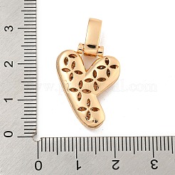 Латунные микропаве прозрачные подвески с фианитом KK-B099-01G-Y