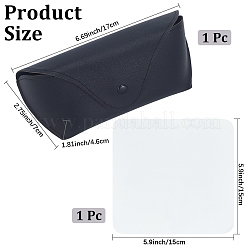 1 Brillenetui aus PVC-Leder&nbsp;AJEW-CN0005-75