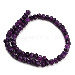 Rangs de perles de jade blanc naturel teintées et facettées&nbsp;GG-CBAE966-01A-L