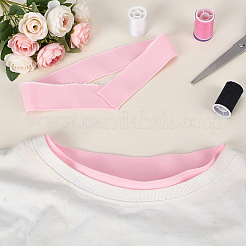 Banda de tejido elástico acanalado de poliéster&nbsp;DIY-WH0671-532C