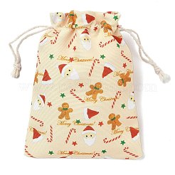 Aufbewahrungsbeutel aus Stoff mit weihnachtlichem Motiv&nbsp;LS-ABAG-F010-02B-04