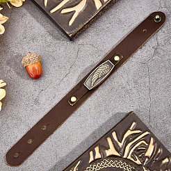 Регулируемые браслеты из воловьей кожи для женщин и мужчин BJEW-WH20012-11AB