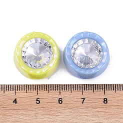 Переливающийся акрил с УФ-покрытием и бусинами со стразами OACR-B021-07