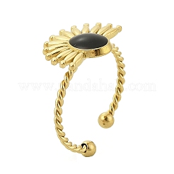 Кольца-манжеты из нержавеющей стали 304 с эмалью для женщин&nbsp;RJEW-G338-15G-02